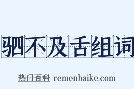 驷不及舌组词是什么意思的图片